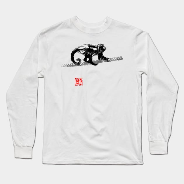 monkey on the rope Long Sleeve T-Shirt by pechane